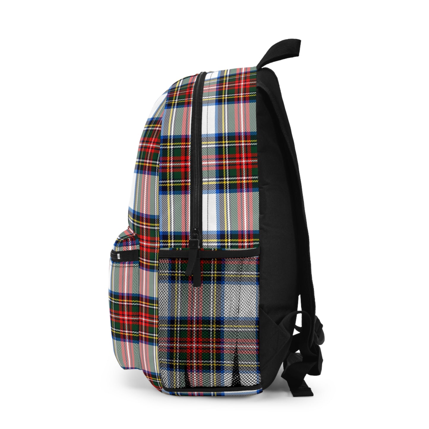 Mss Mia White Plaid Backpack