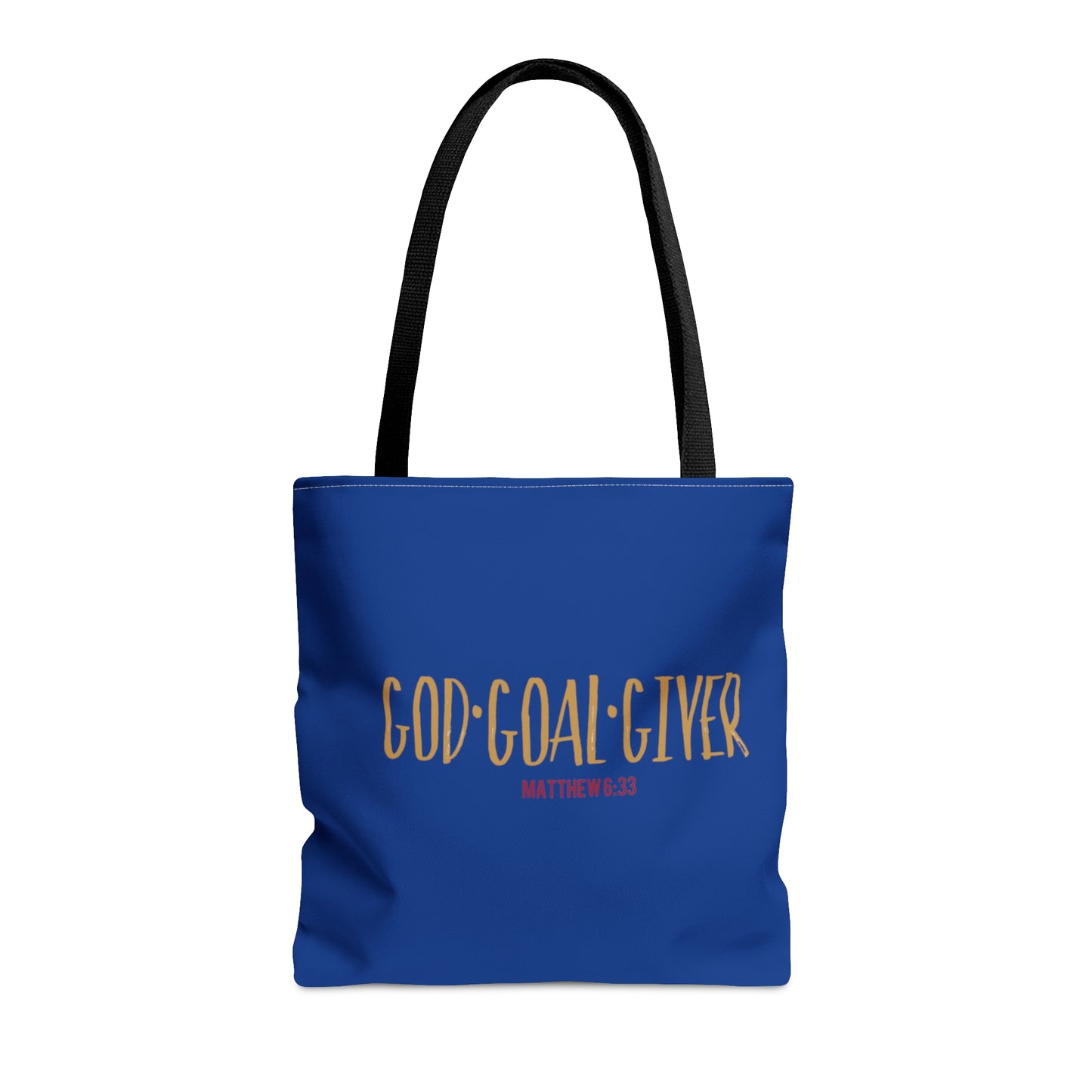 “Goal Giver” Dark Blue Tote Bag