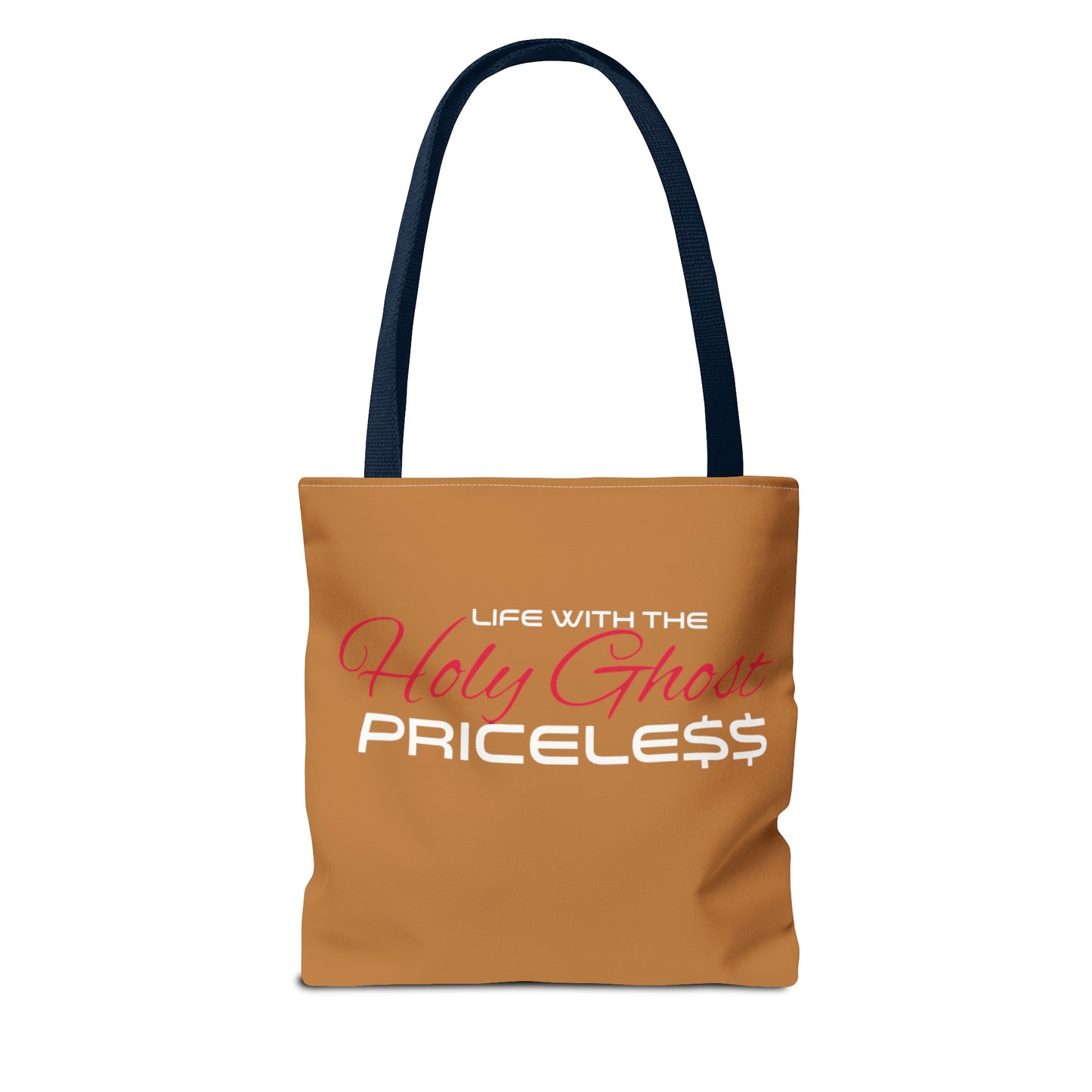 Collection A “Holy Ghost PRICELESS” Tan Tote Bag