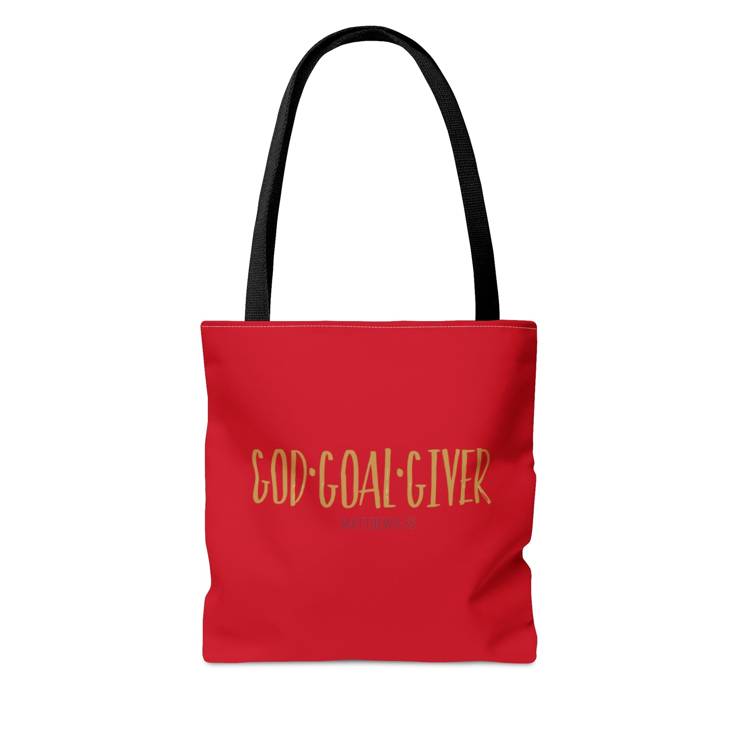 “Goal Giver” Dark Red Tote Bag