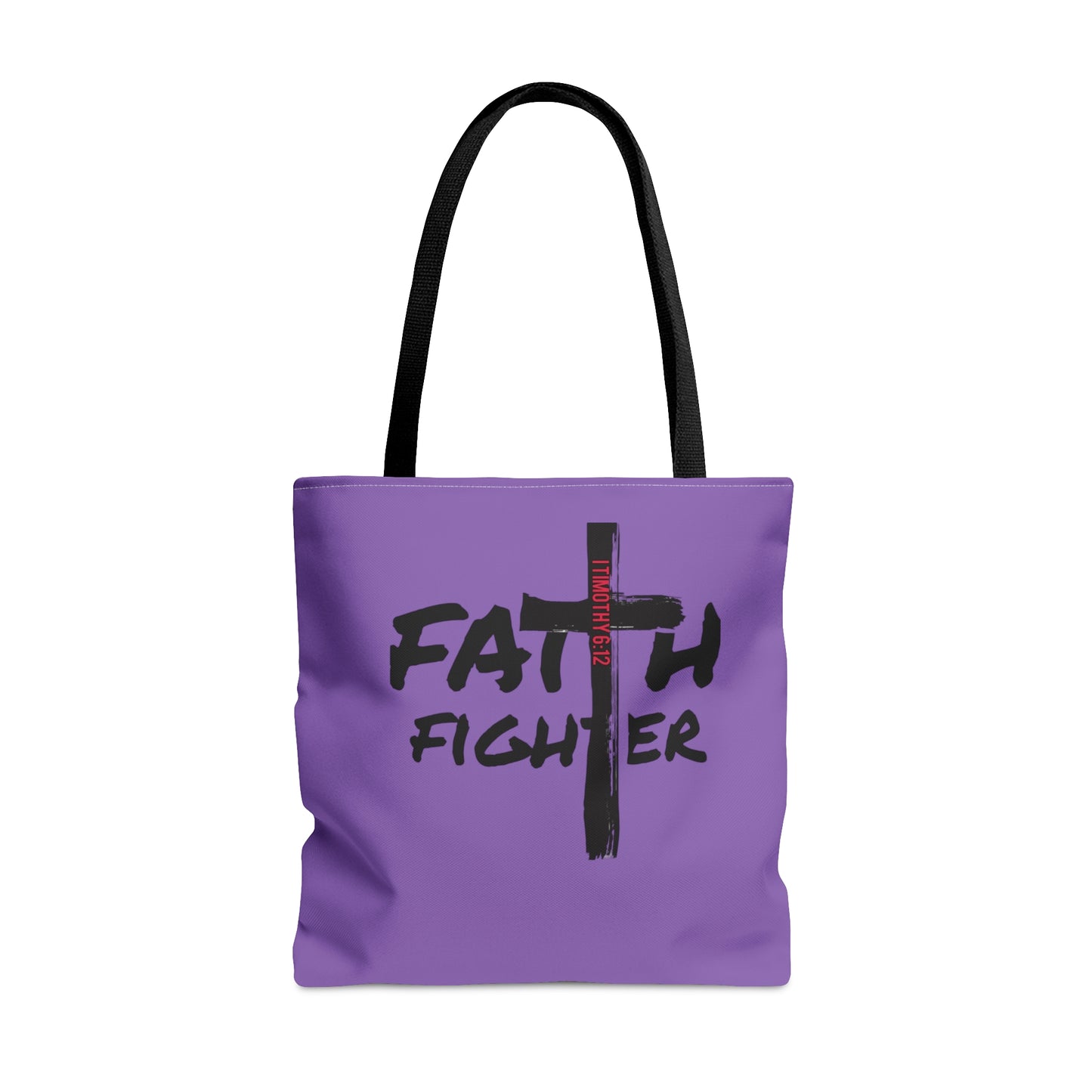 Collection A: “Faith Fighter” Purple Tote Bag