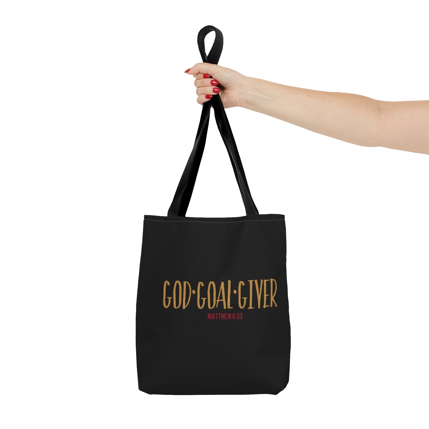 “Goal Giver” Black Tote Bag