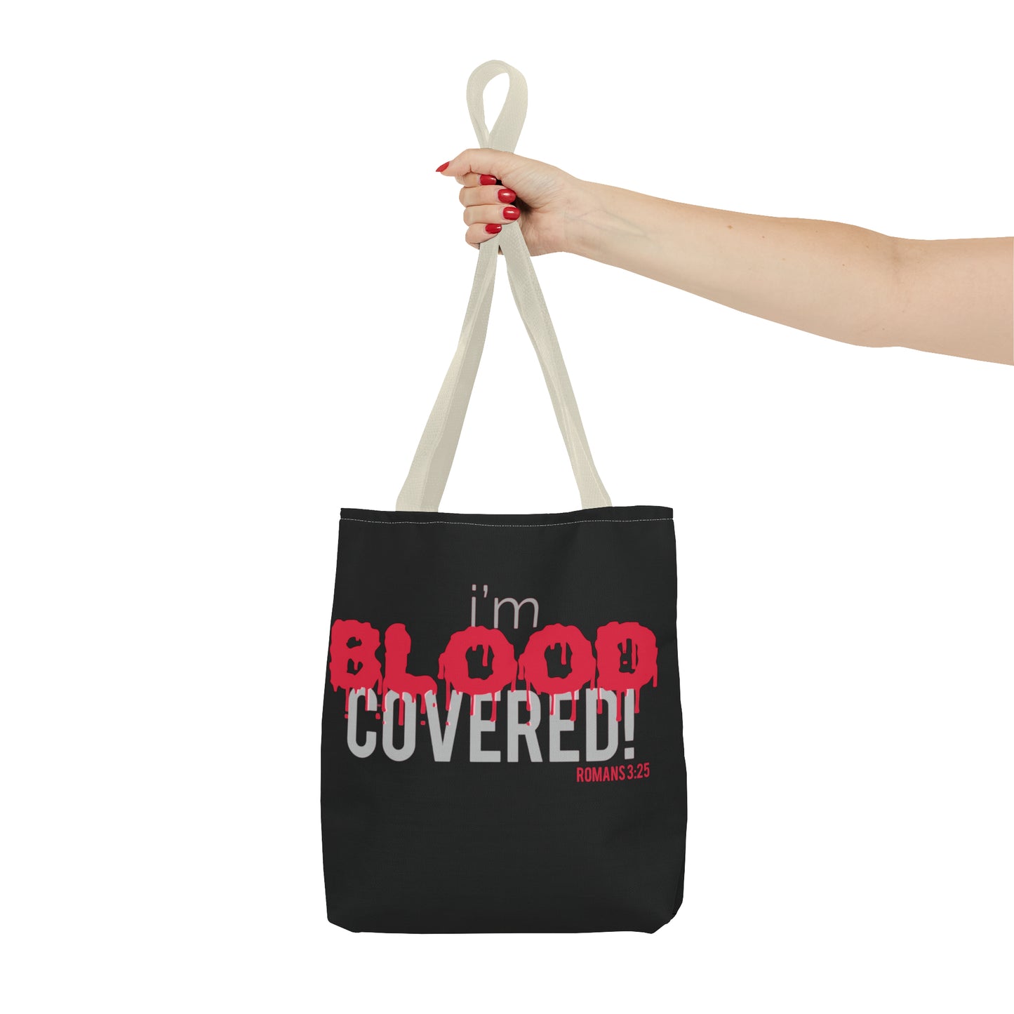 Collection B: “BLOOD Covered” Black Tote Bag