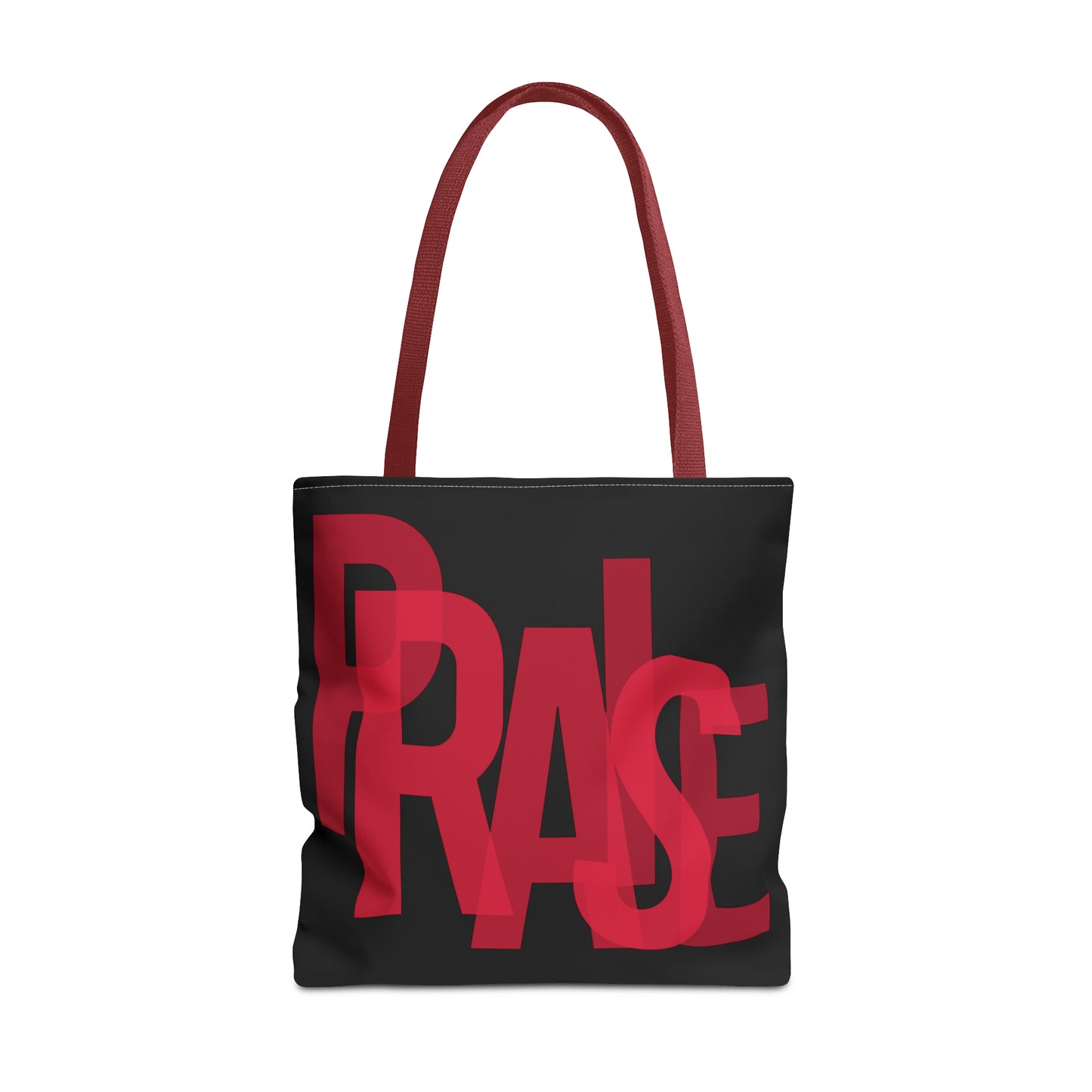 Collection B: “Garment of PRAISE” Black & Red Tote Bag