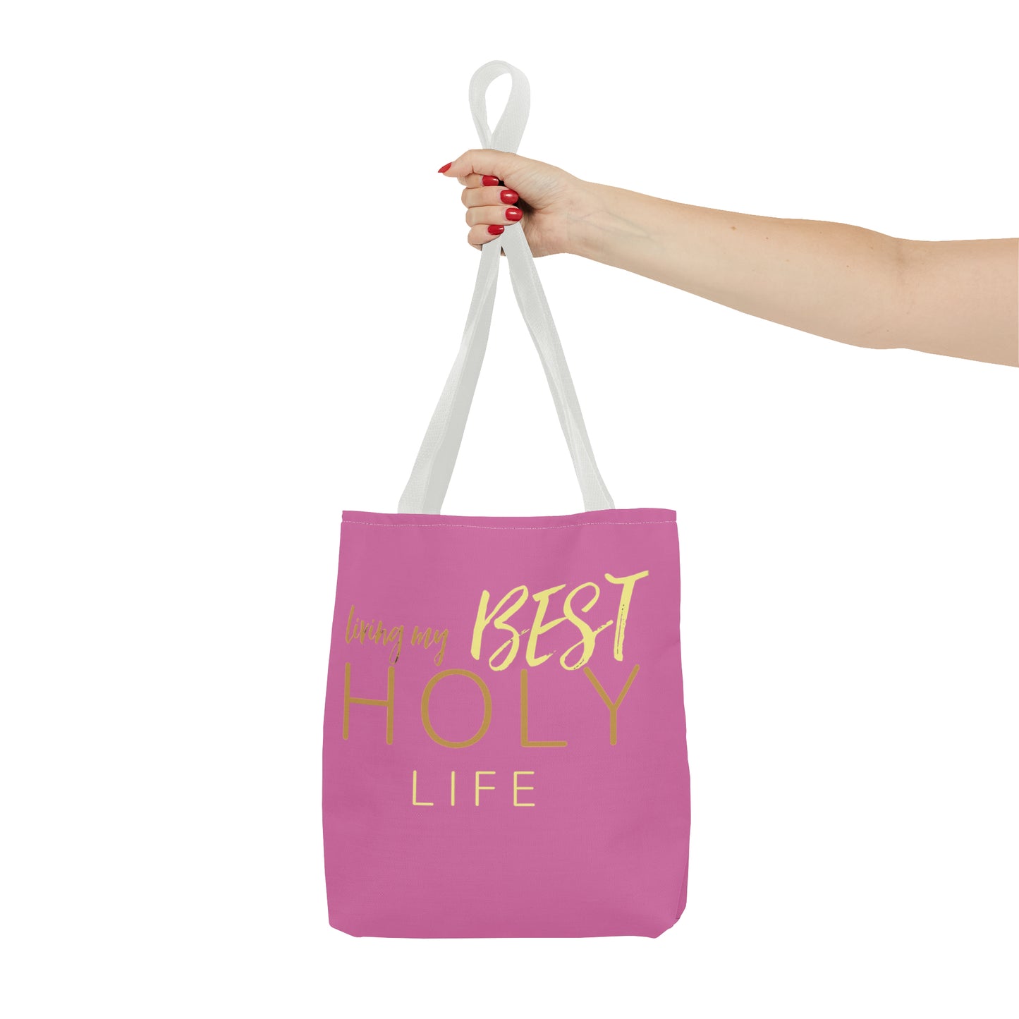 Collection A: “HOLYlife” Pink Tote Bag