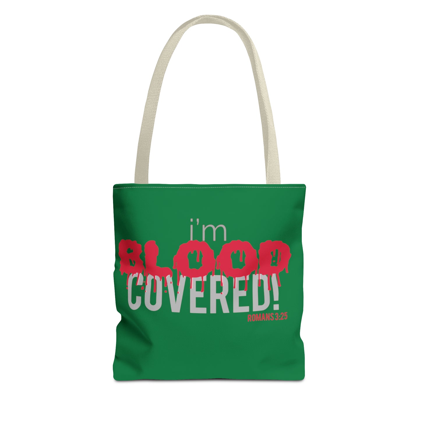 Collection B: “BLOOD Covered” Green Tote Bag