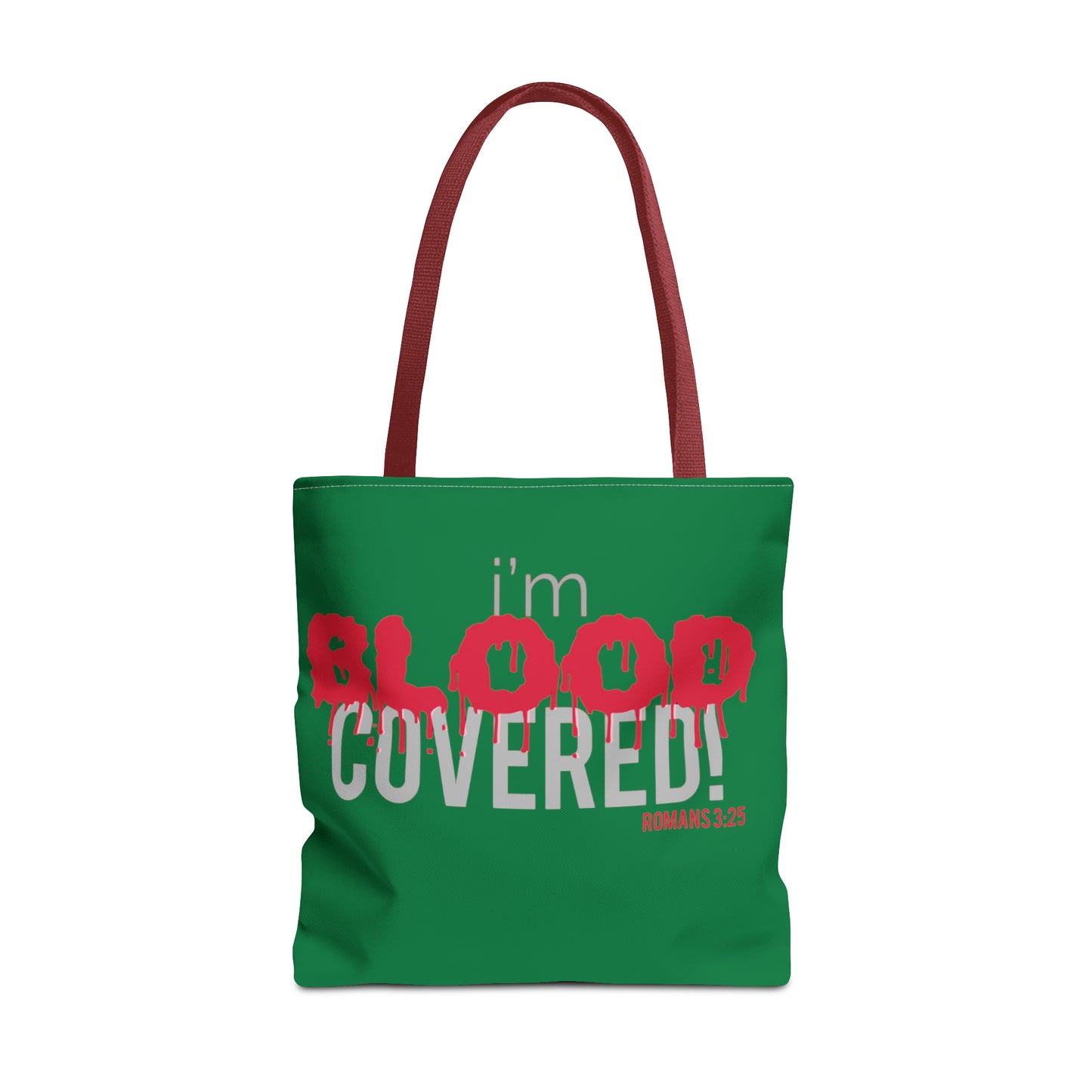 Collection B: “BLOOD Covered” Green Tote Bag