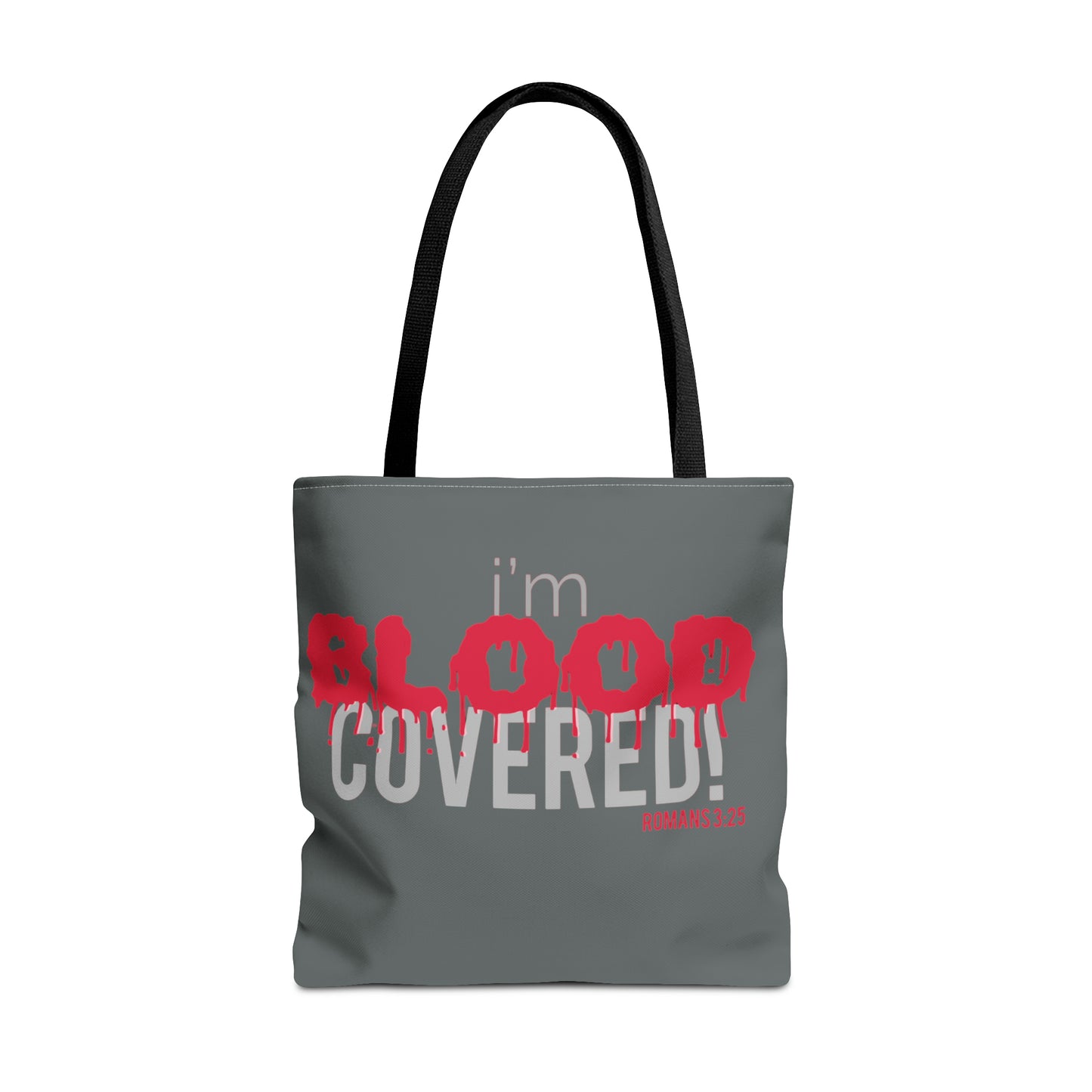 Collection B: “BLOOD Covered” Grey Tote Bag