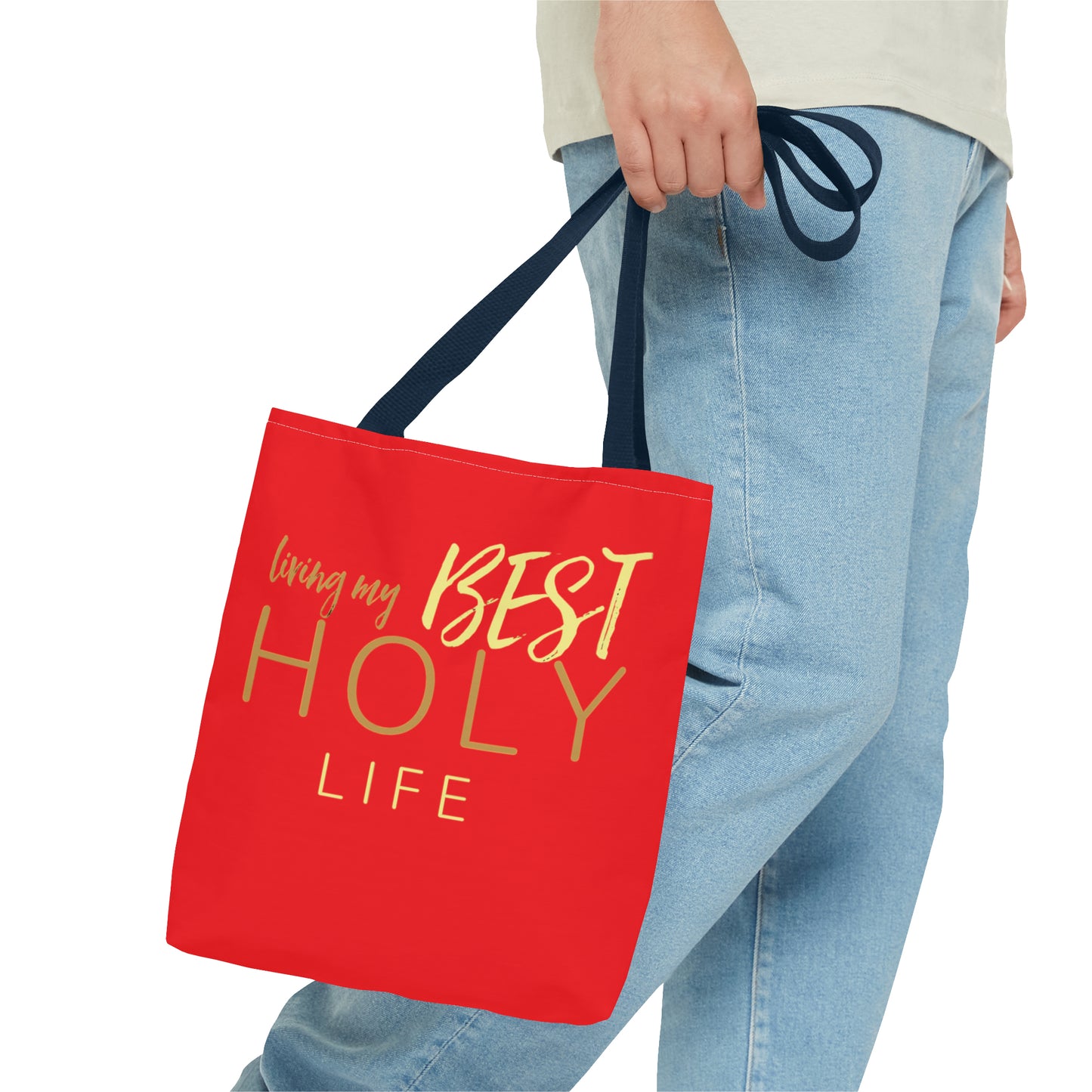 Collection A: “HOLYlife” Red Tote Bag