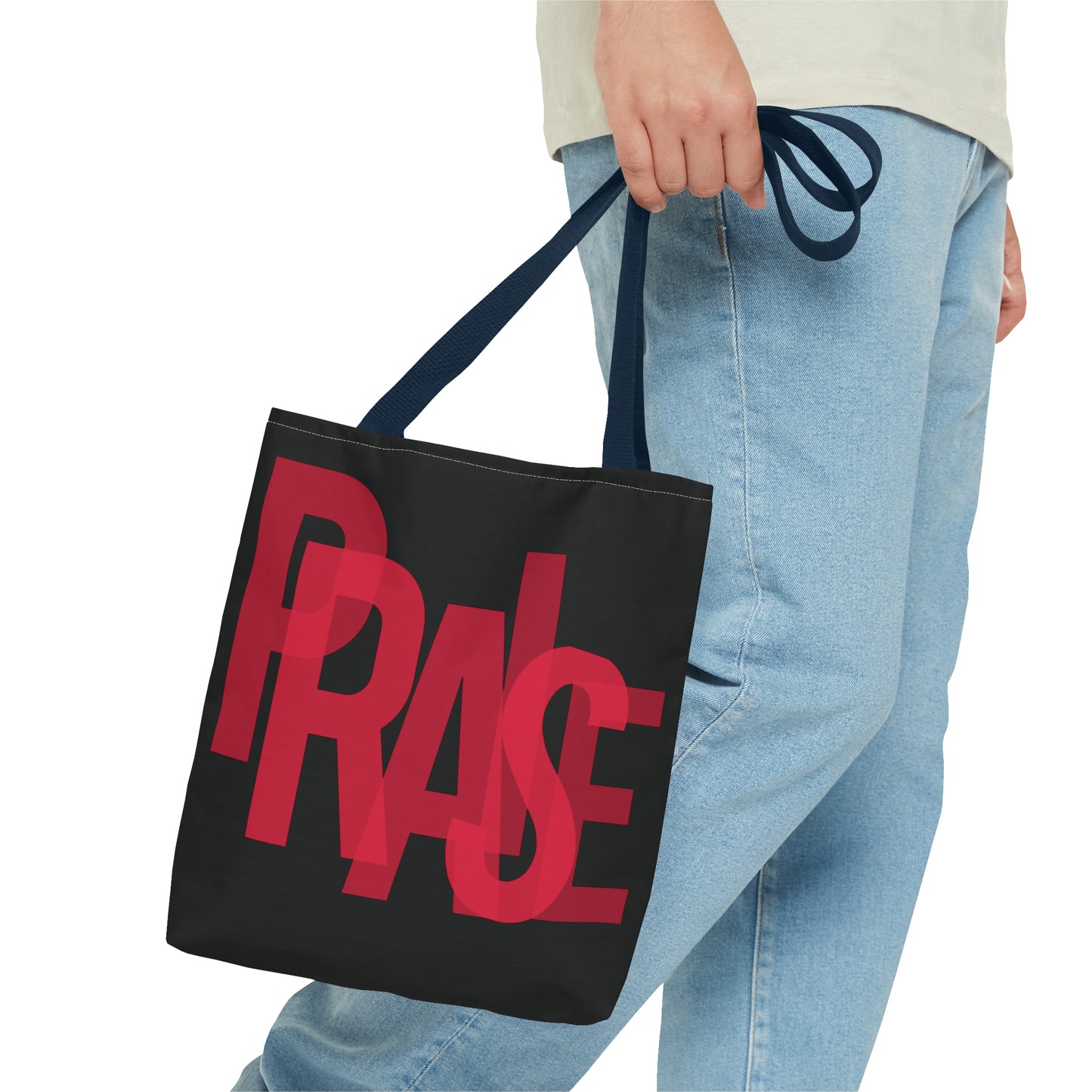 Collection B: “Garment of PRAISE” Black & Red Tote Bag