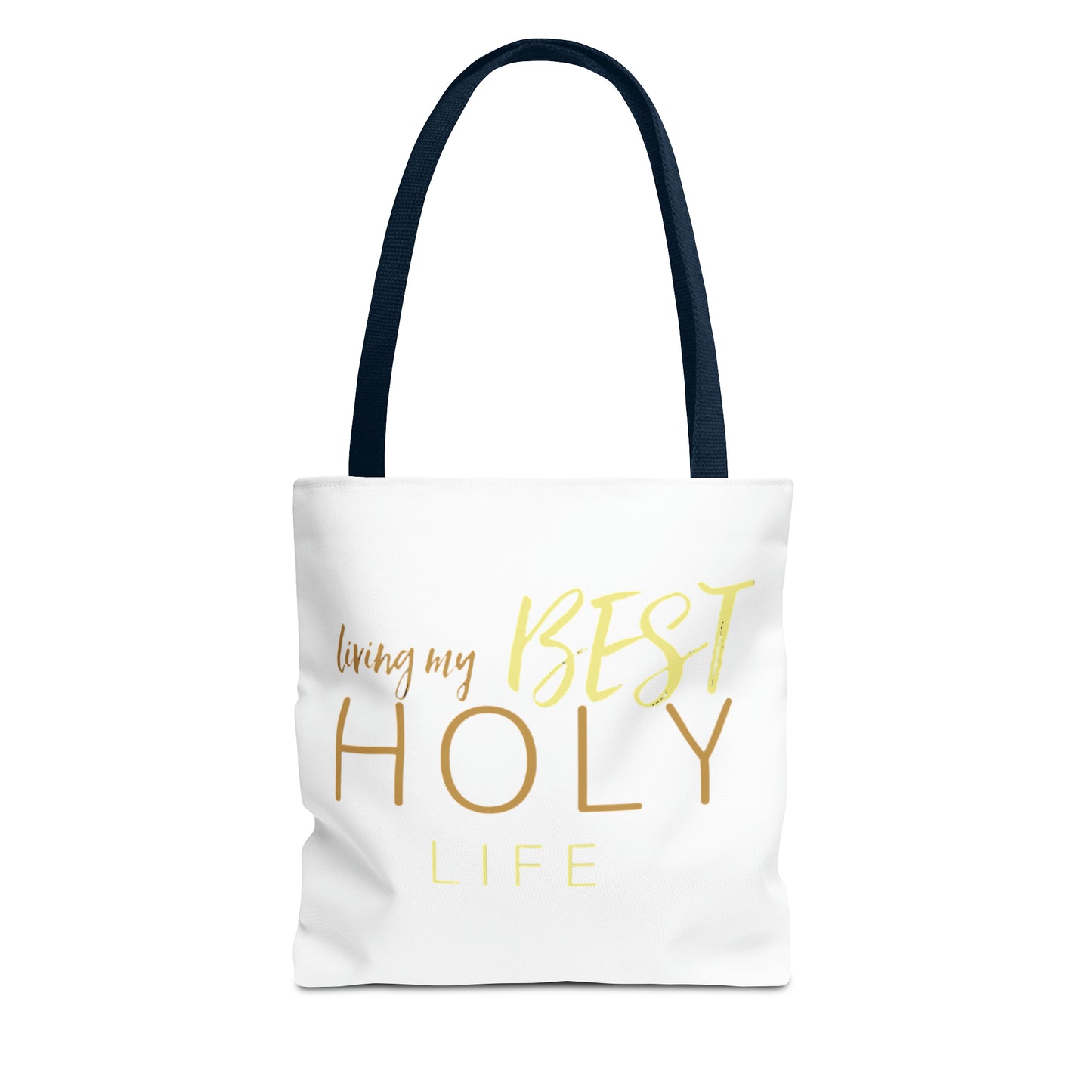 Collection A: “HOLYlife” White Tote Bag