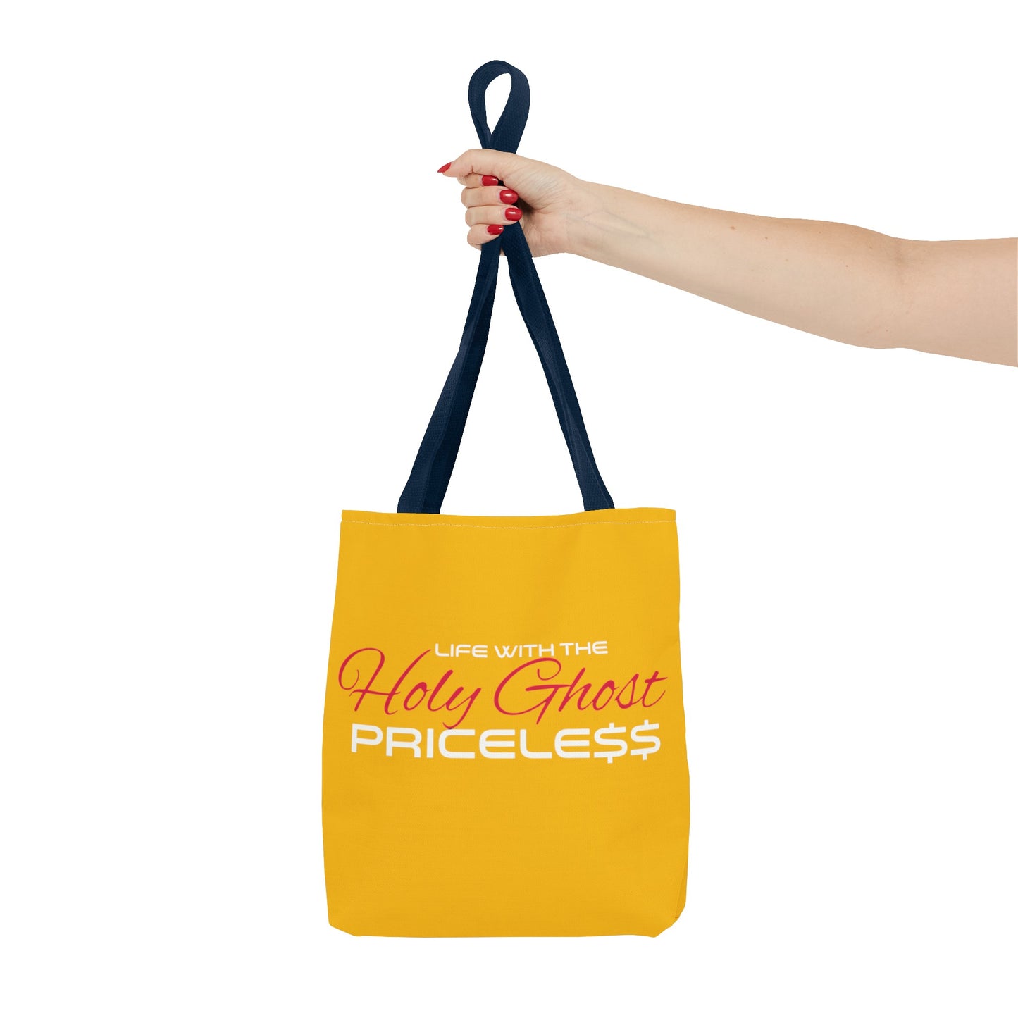 Collection A “Holy Ghost PRICELESS “ Yellow Tote Bag