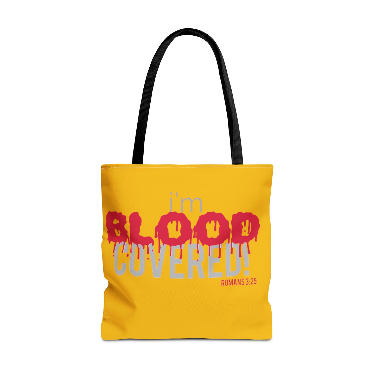 Collection B: “BLOOD Covered” Yellow Tote Bag