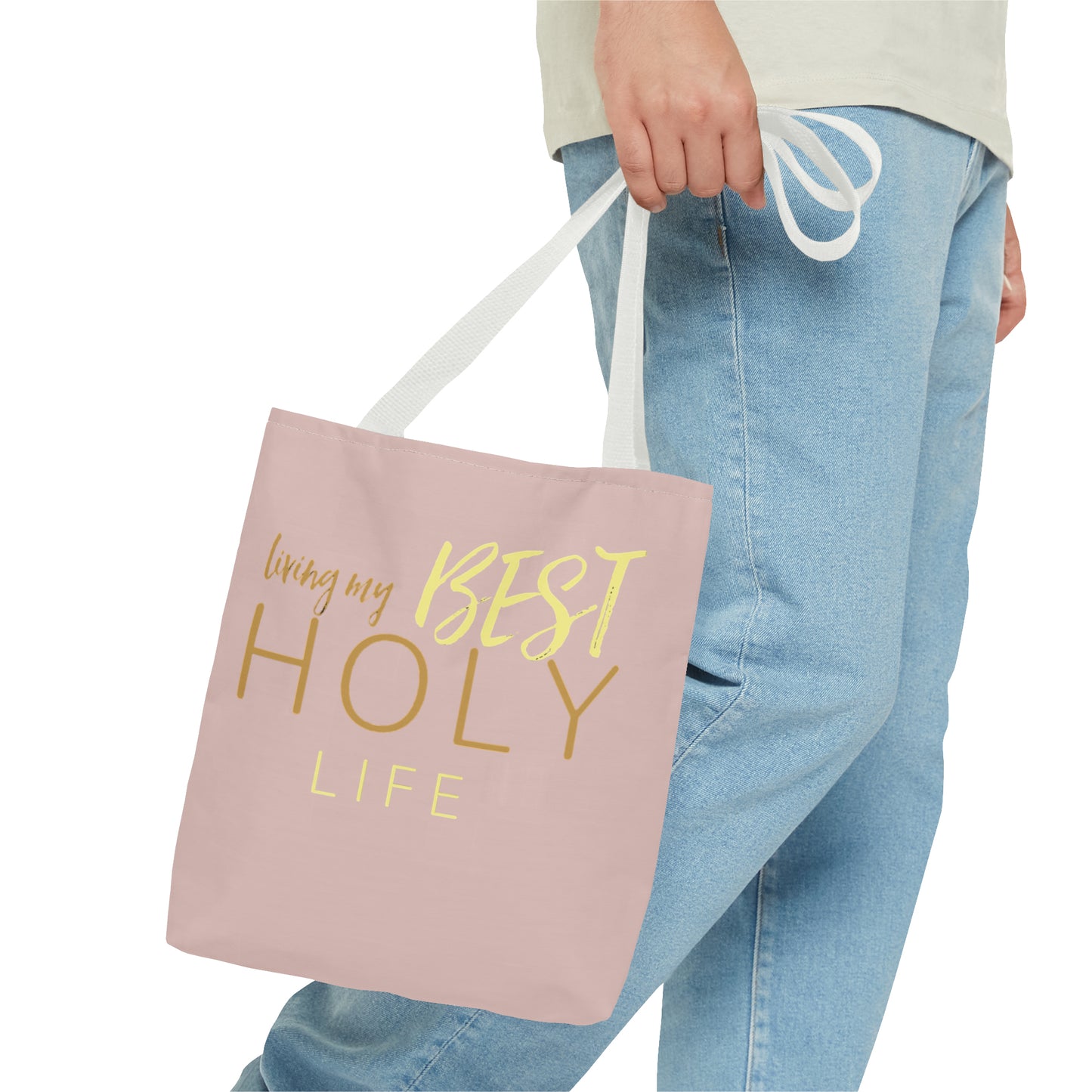 Collection A: “HOLYlife” MM Pink Tote Bag