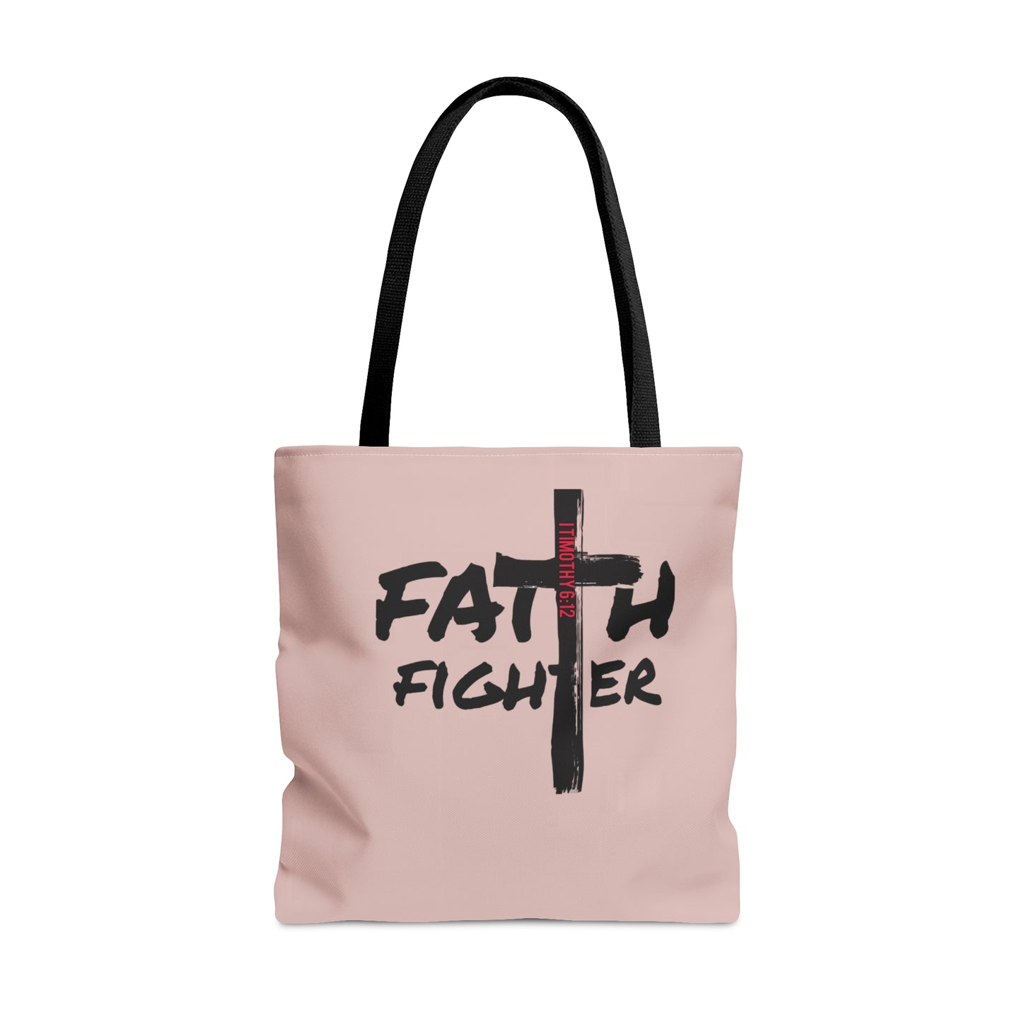 Collection A: “Faith Fighter” MM Pink Tote Bag