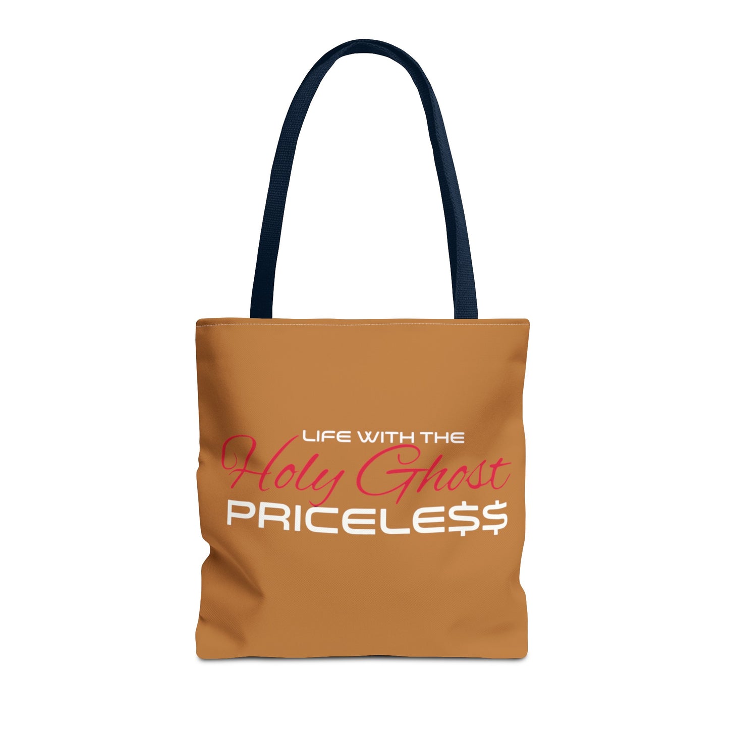 Collection A “Holy Ghost PRICELESS” Tan Tote Bag