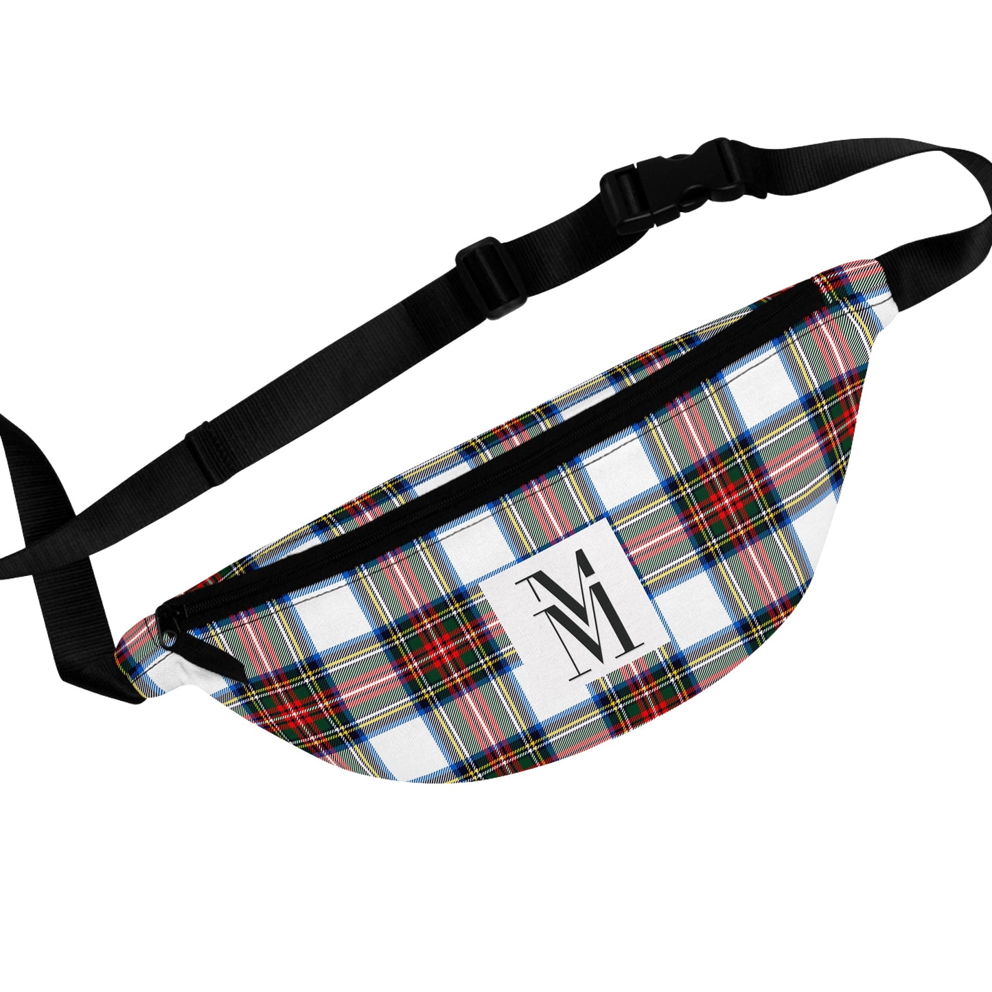 Mss Mia White w/ Red Plaid Fanny Pack