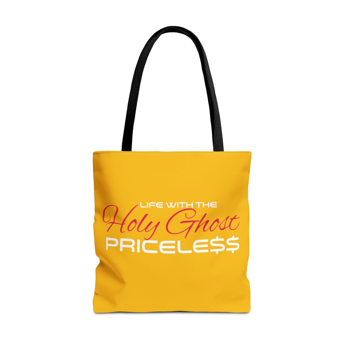 Collection A “Holy Ghost PRICELESS “ Yellow Tote Bag