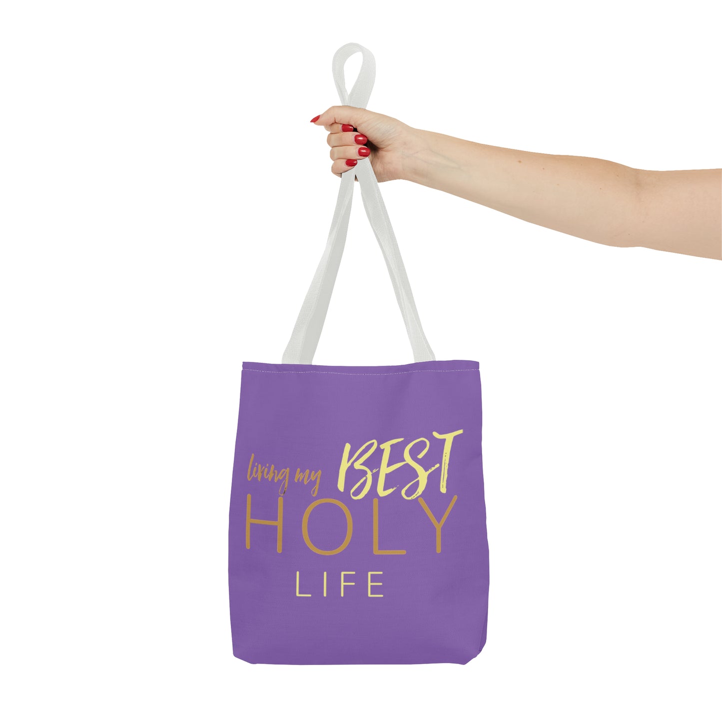 Collection A: “HOLYlife” Purple Tote Bag