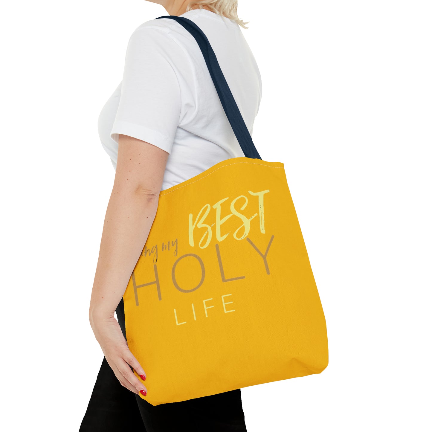 Collection A: “HOLYlife” Yellow Tote Bag