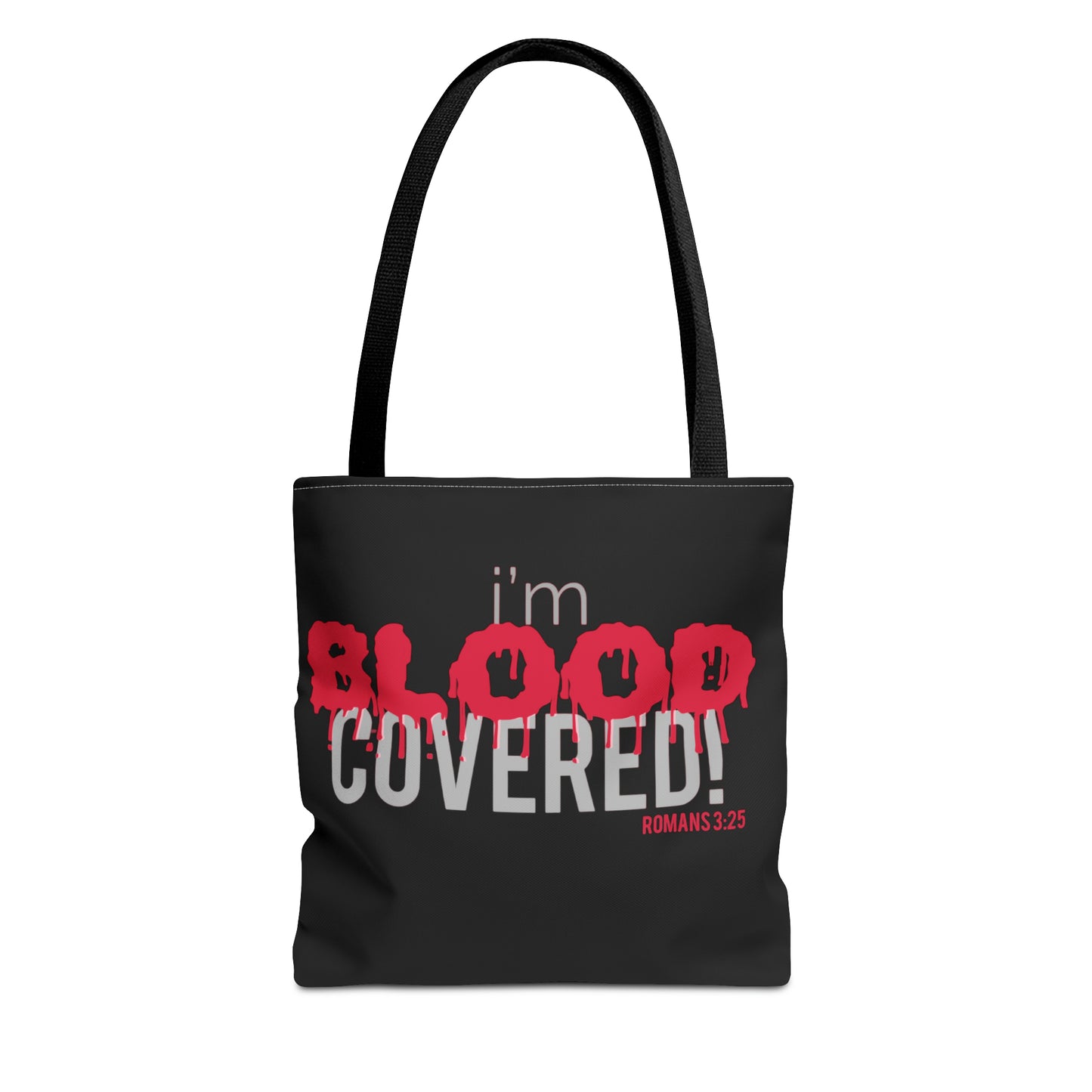 Collection B: “BLOOD Covered” Black Tote Bag