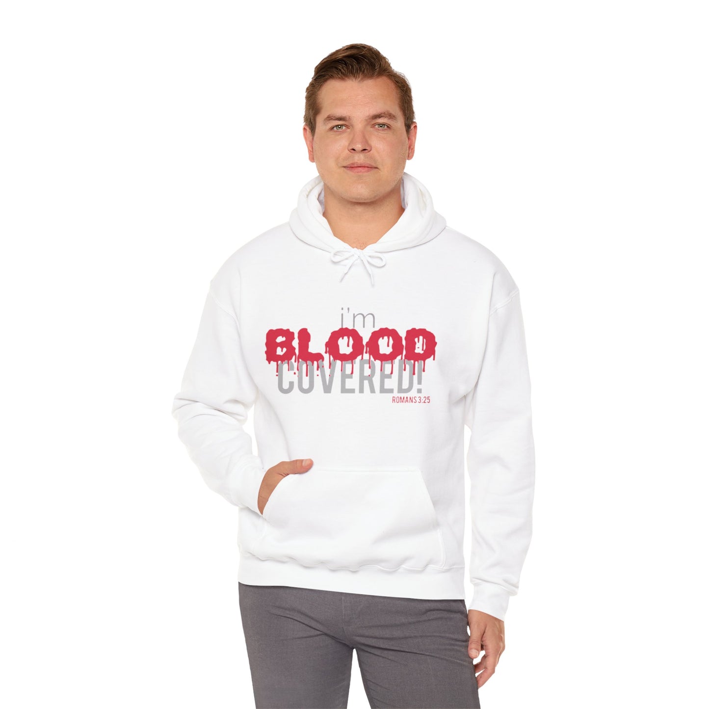 Core Urban:  “BLOOD Covered”  Unisex Heavy Blend™ Hooded Sweatshirt