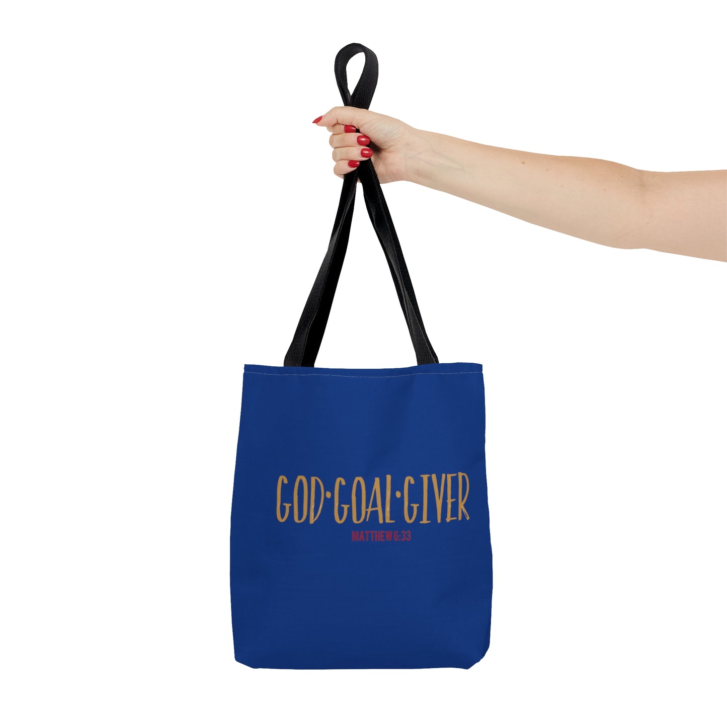 “Goal Giver” Dark Blue Tote Bag