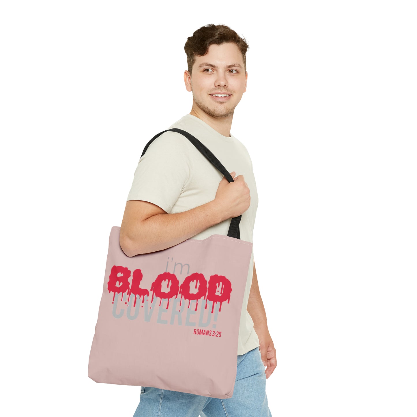 Collection B: “BLOOD Covered” Pink (MM) Tote Bag