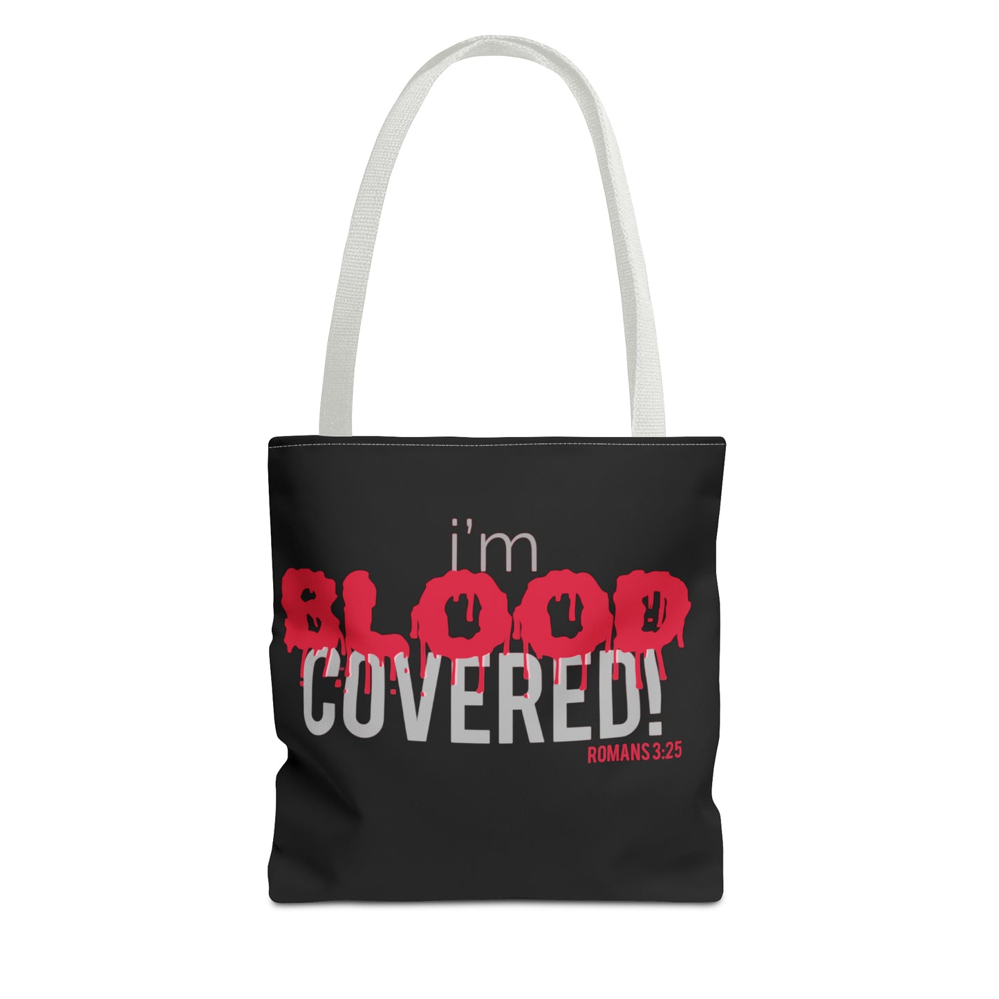 Collection B: “BLOOD Covered” Black Tote Bag