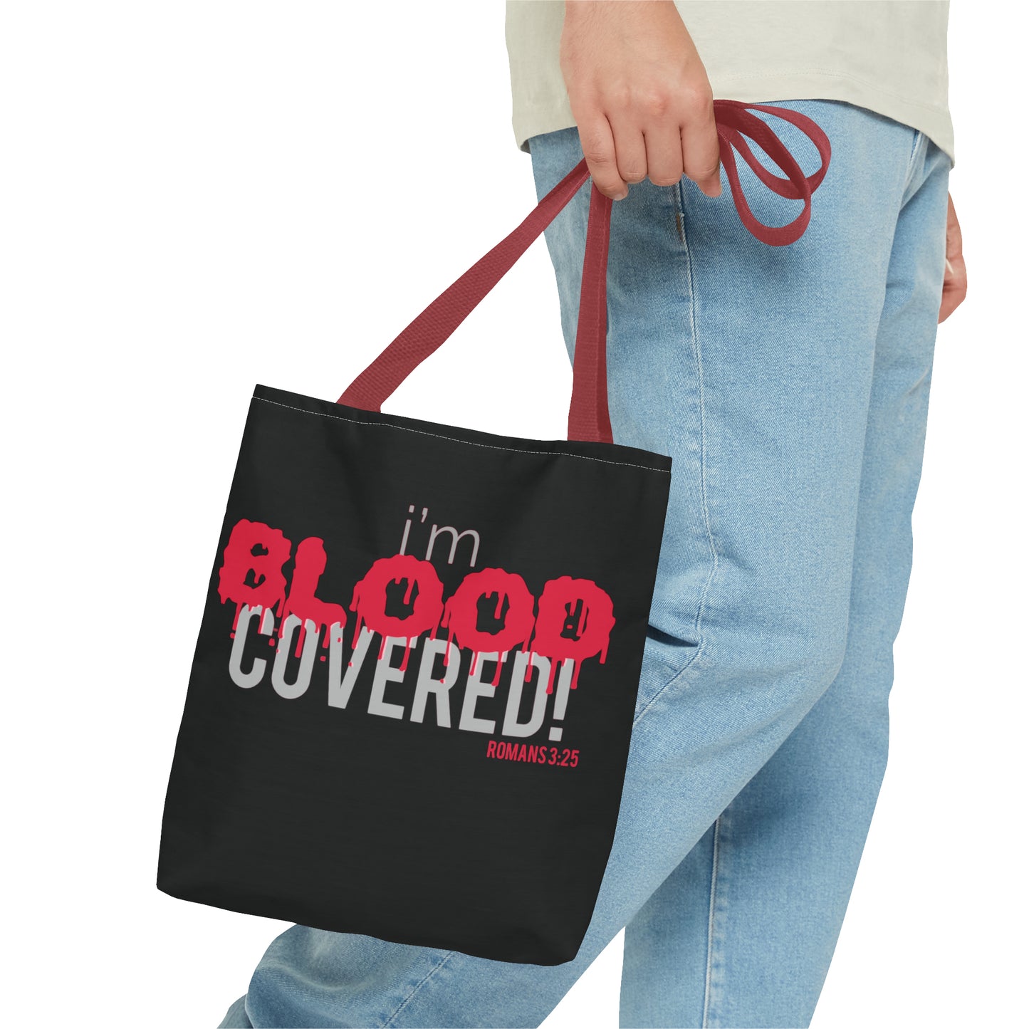 Collection B: “BLOOD Covered” Black Tote Bag