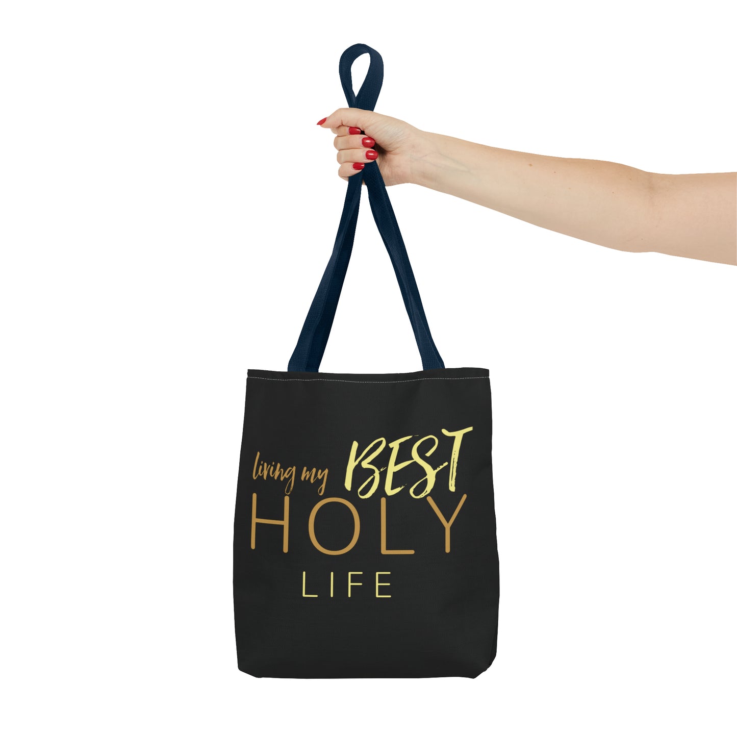 Collection A: “HOLYlife” Black Tote Bag