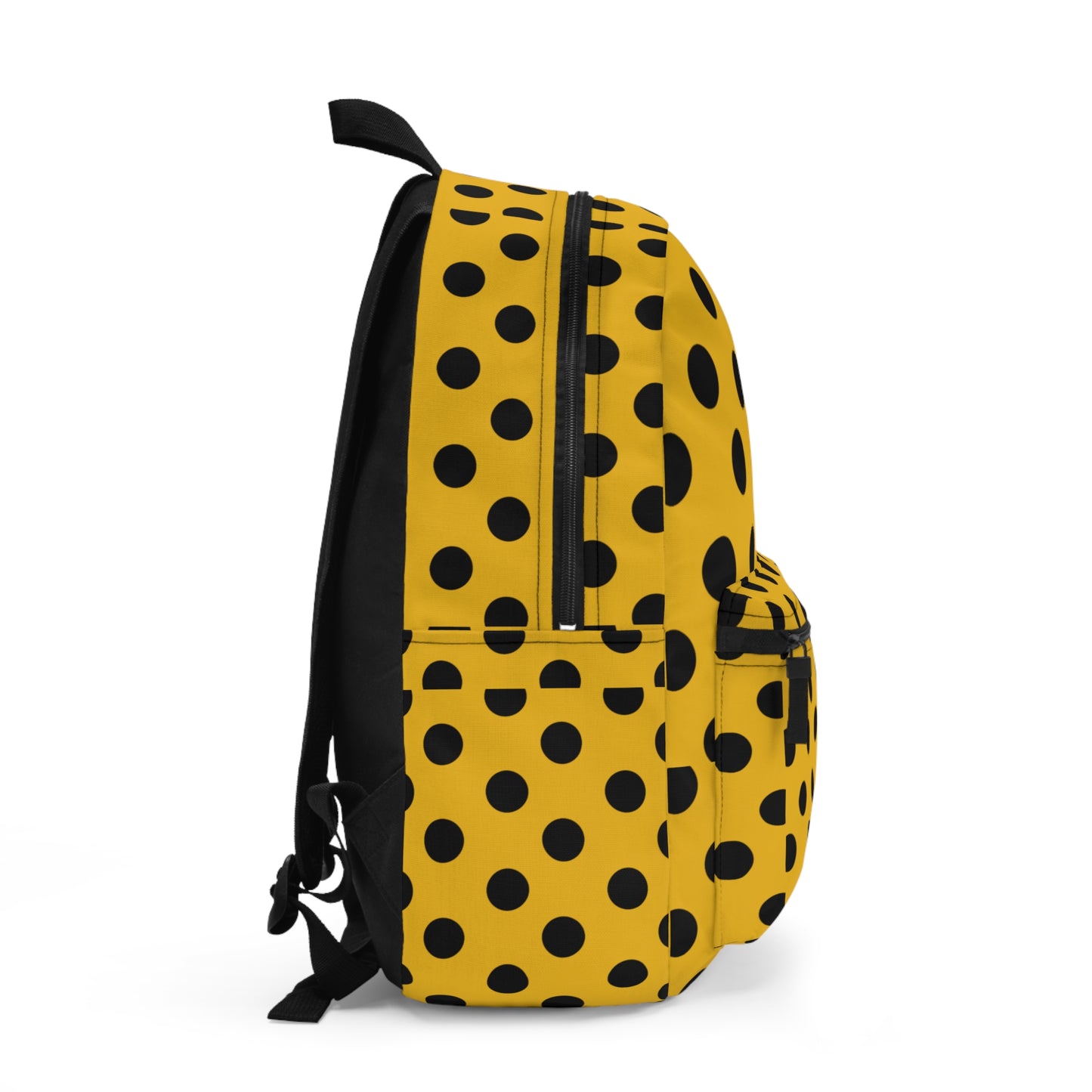 Mss Mia Yellow W/Black Polka Backpack