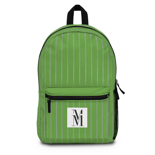 Mss Mia Light Green w/ Stripes Backpack