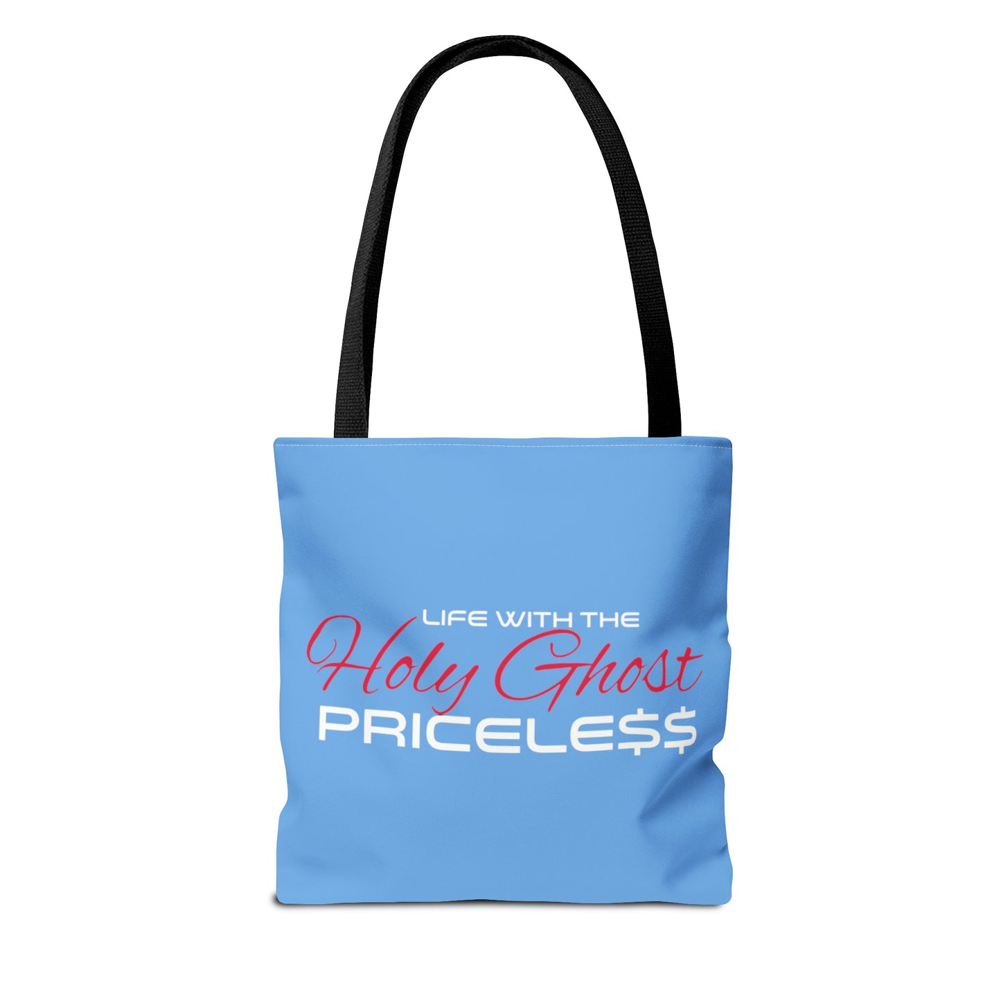 Collection A “Holy Ghost PRICELESS “ Blue Tote Bag