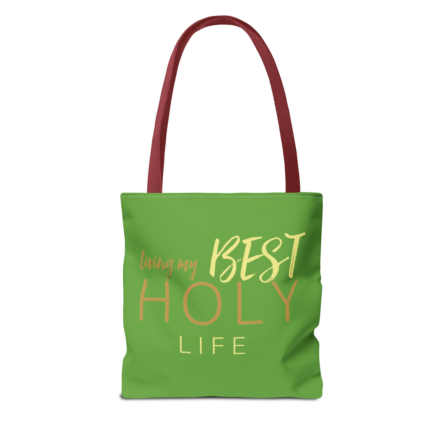 Collection A: “HOLYlife” Green Tote Bag