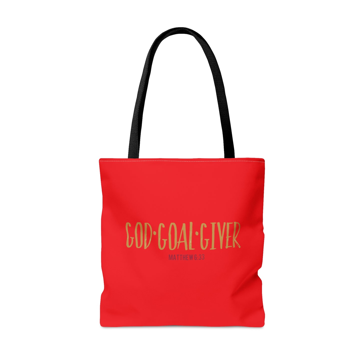 “Goal Giver” Red Tote Bag