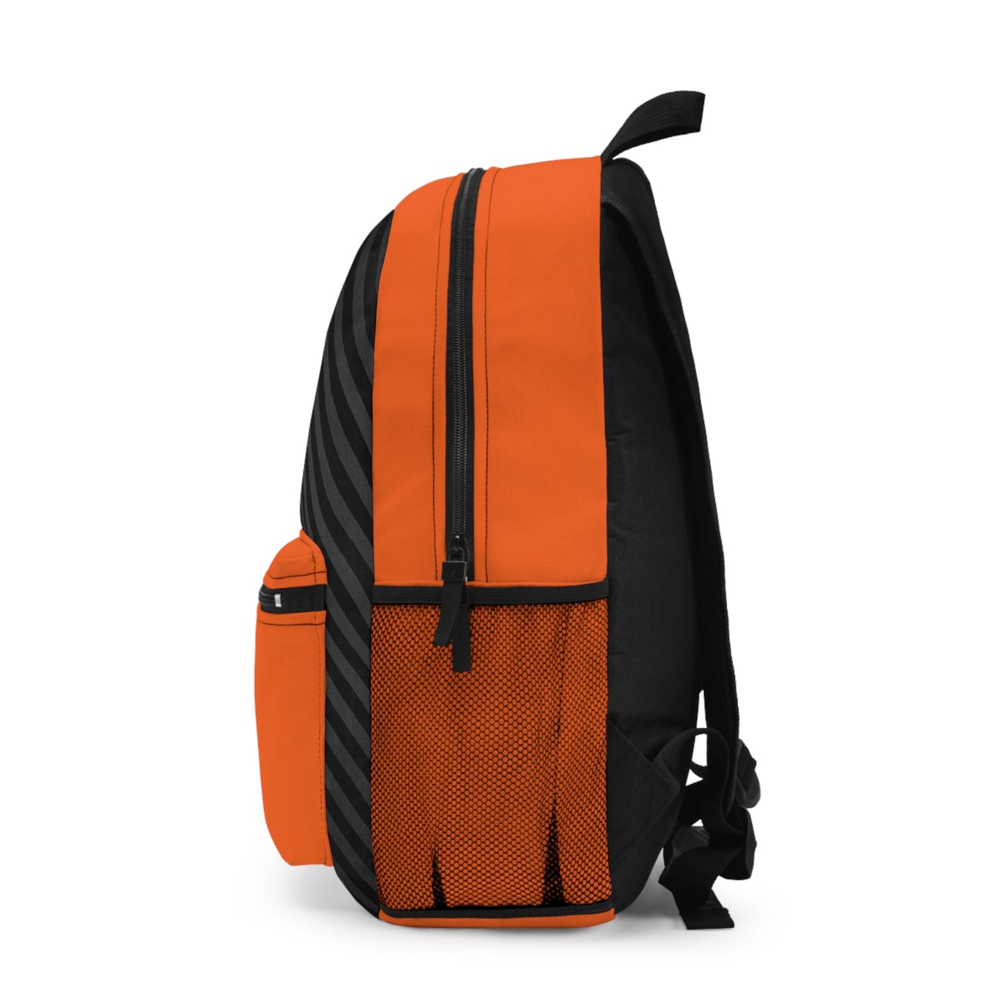 Mss Mia Orange w/Black Diagonal Stripe Backpack