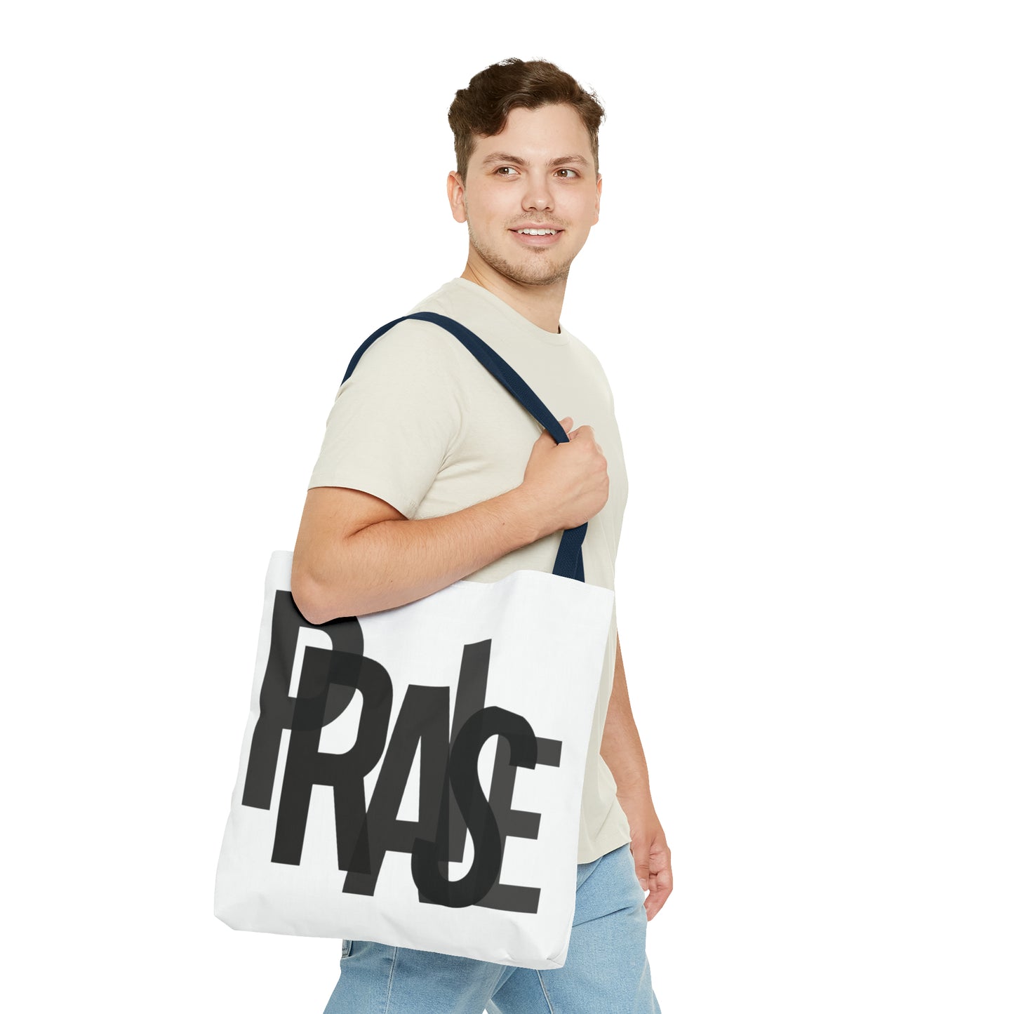 Collection B: “Garment of PRAISE” White & Black Tote