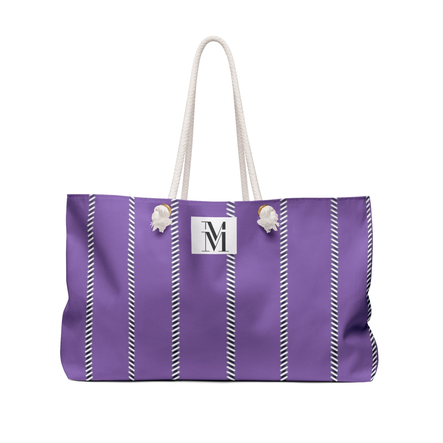 Mss Mia Purple Pinstripe Weekender