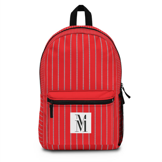 Mss Mia Red w/ Stripes Backpack