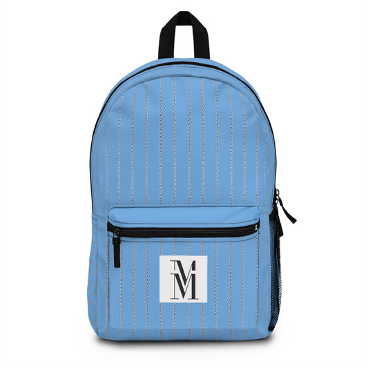 Mss Mia Light Blue w/ Stripes Backpack