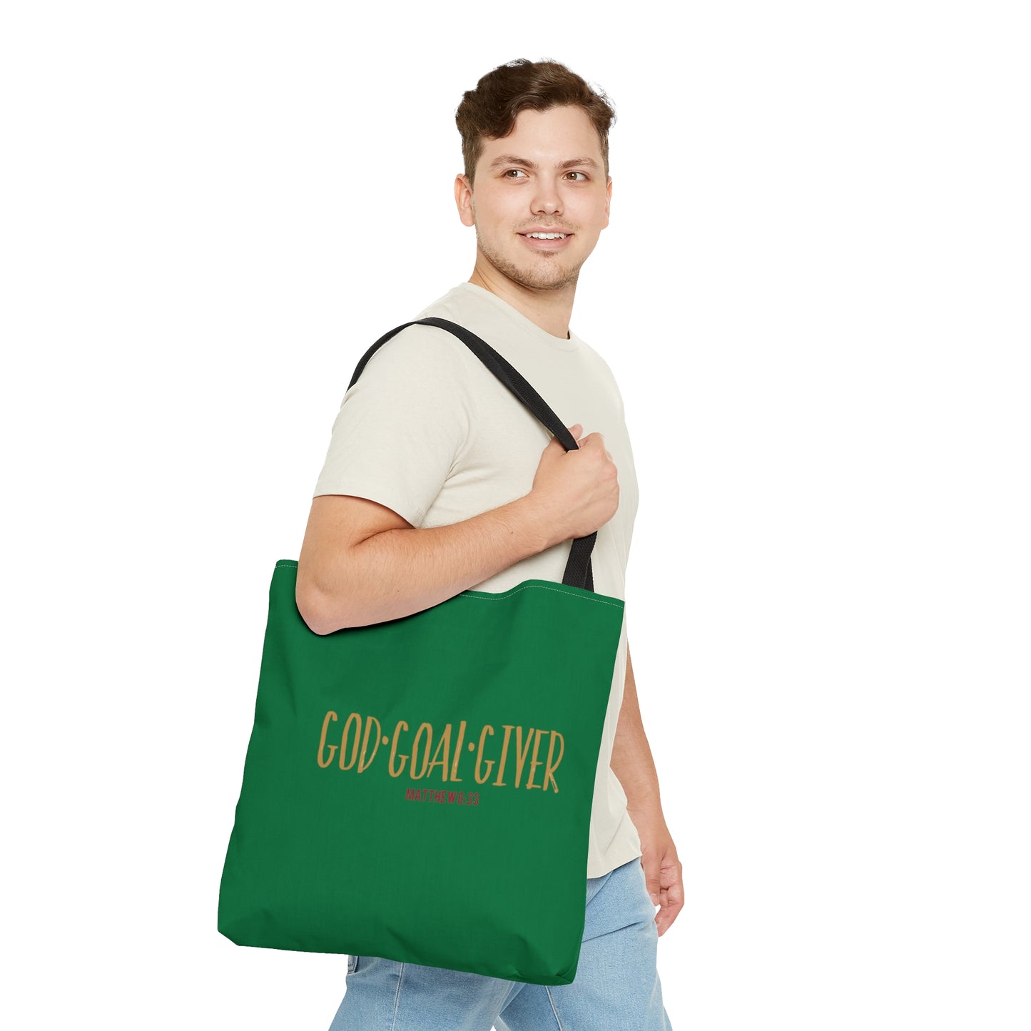 “Goal Giver” Dark Green Tote Bag