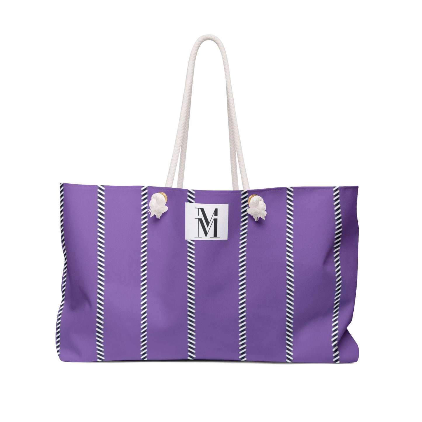 Mss Mia Purple Pinstripe Weekender