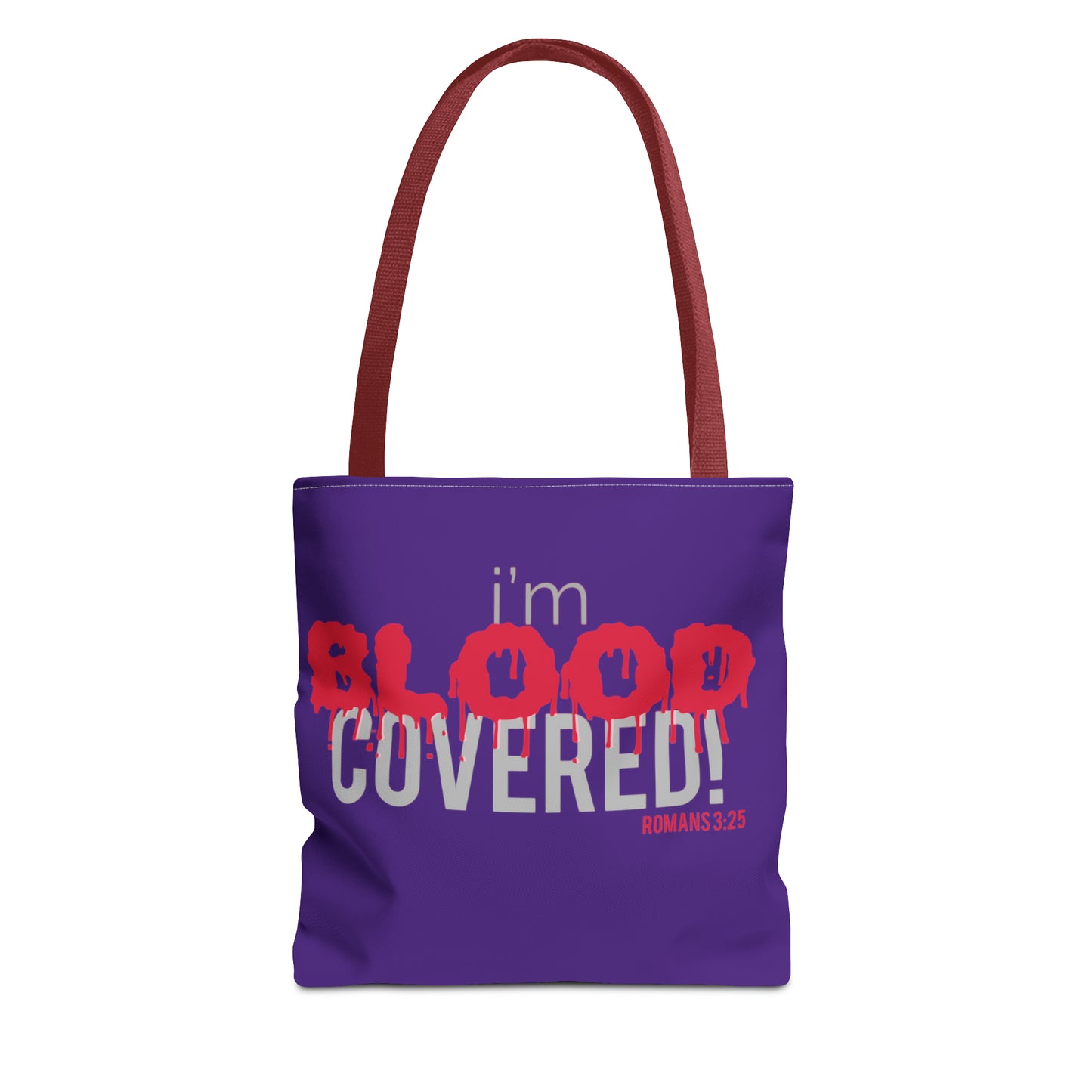 Collection B: “BLOOD Covered” Purple Tote Bag