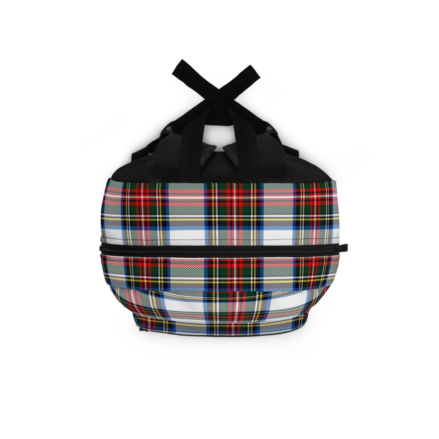 Mss Mia White Plaid Backpack