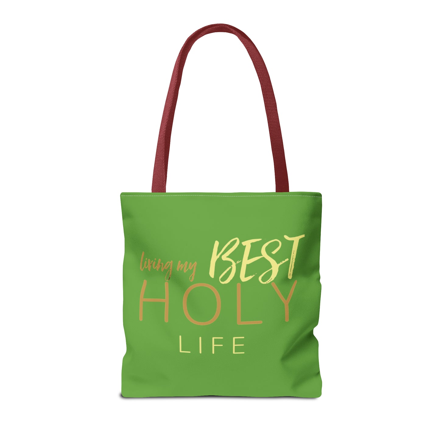 Collection A: “HOLYlife” Green Tote Bag