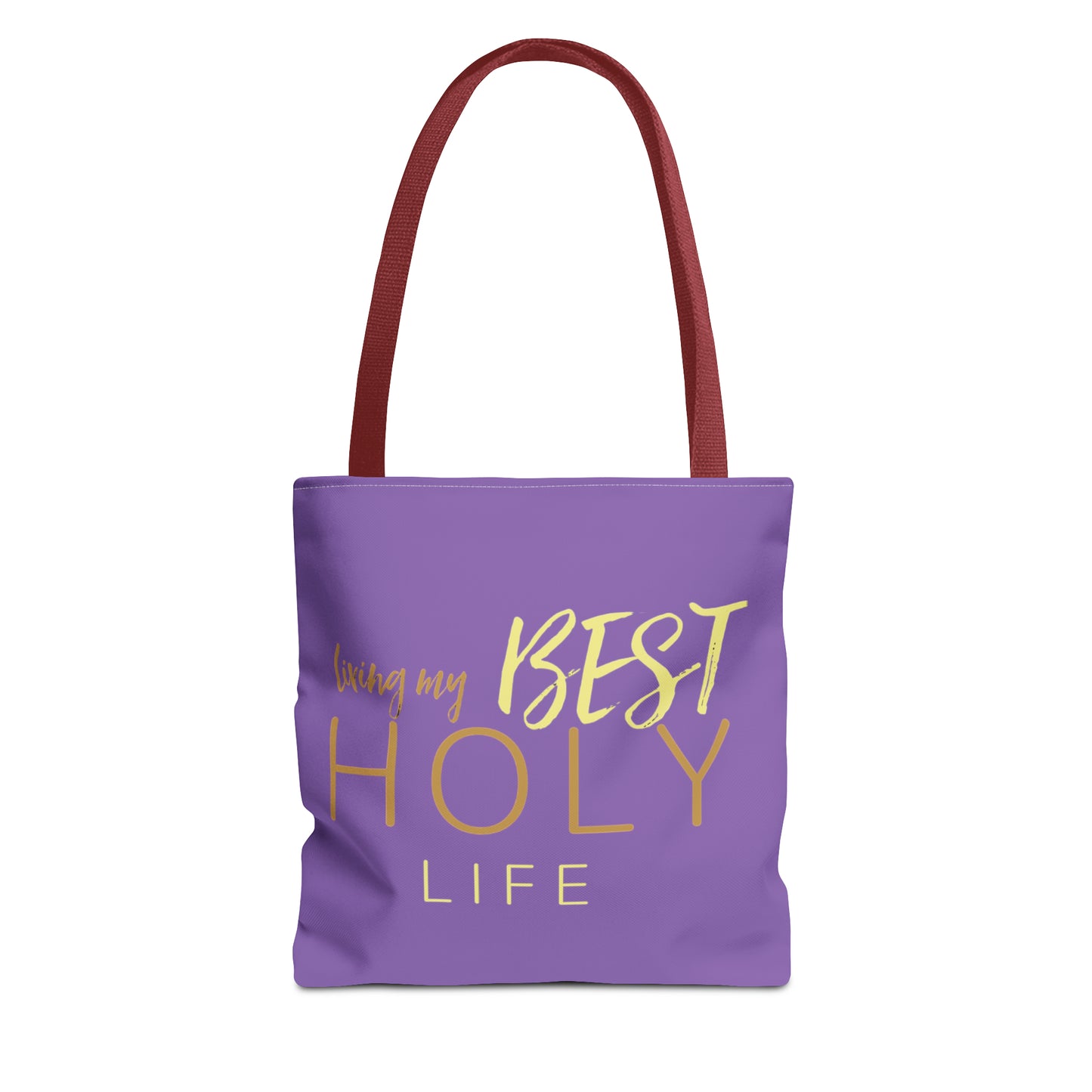 Collection A: “HOLYlife” Purple Tote Bag