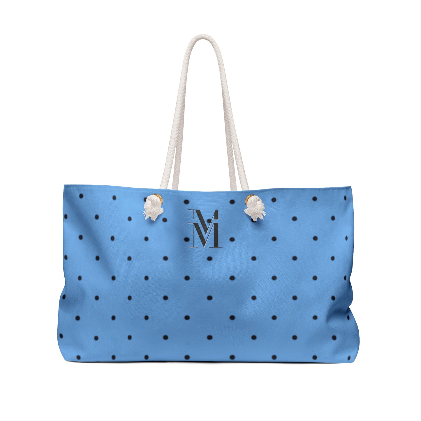 Mss Mia Light Blue Polka Dot Weekender