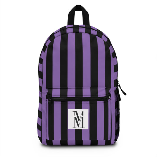 Mss Mia Purple w/Black Stripe Rugby Backpack