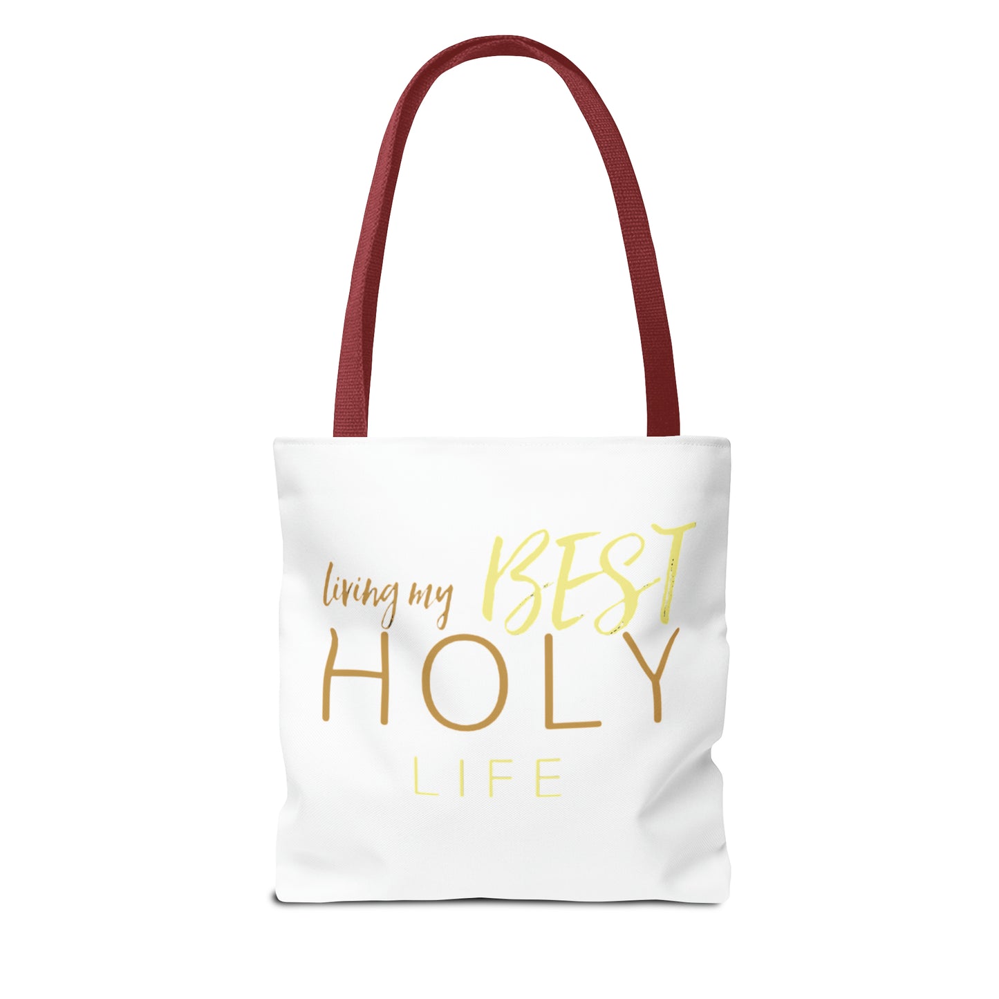 Collection A: “HOLYlife” White Tote Bag